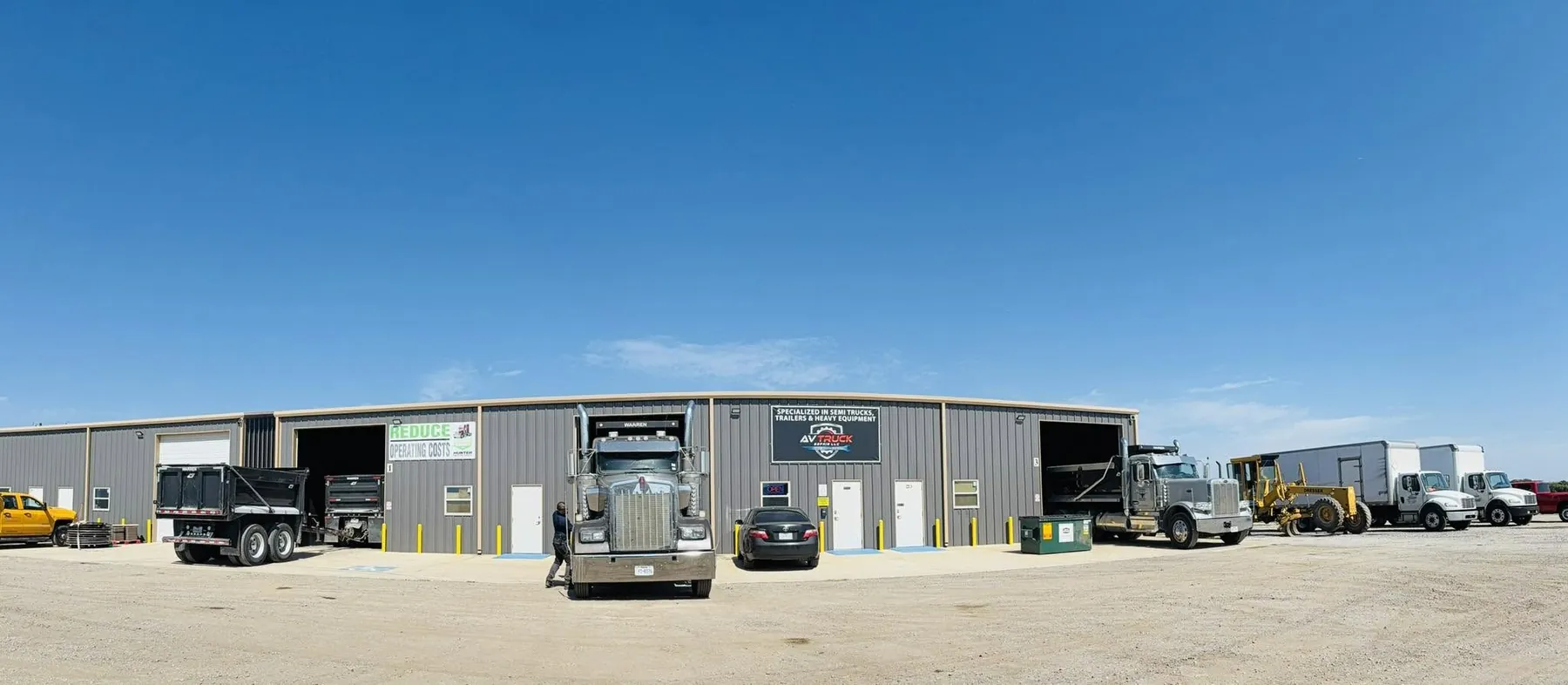 AV Truck Repair LLC shop at the Longhorn Alliance Roanoke yard